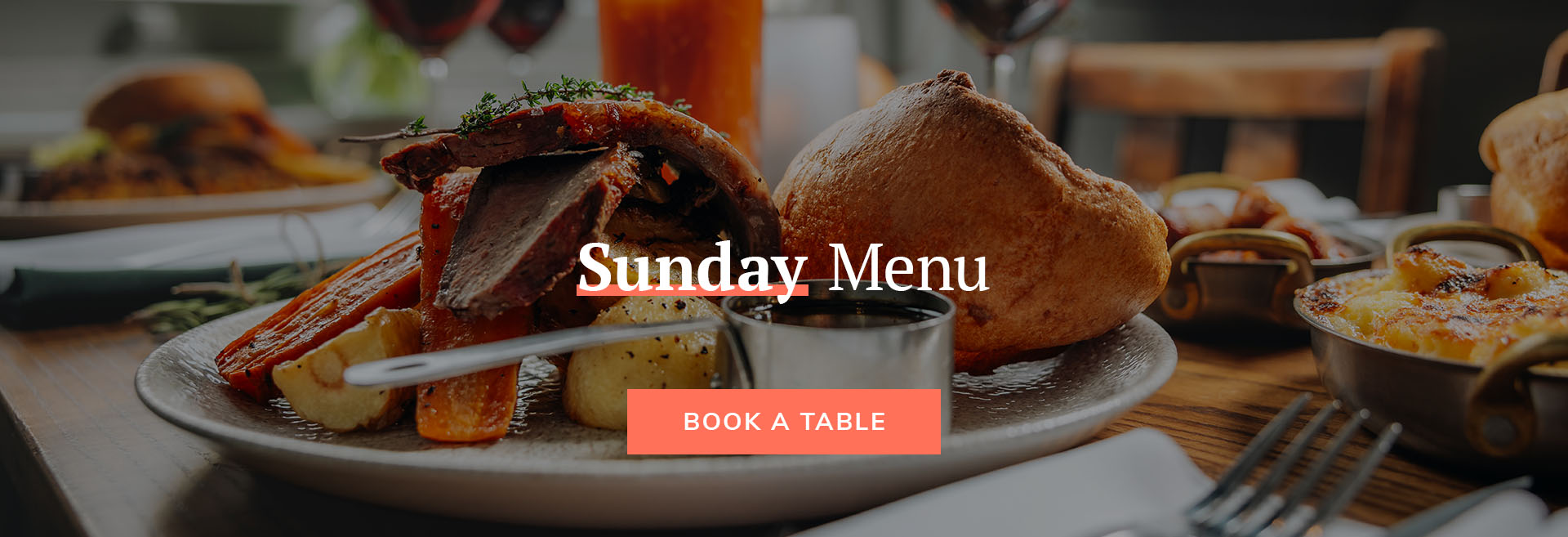 Sunday Menu at The Royal Standard