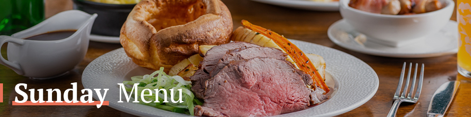Sunday Menu at The Royal Standard